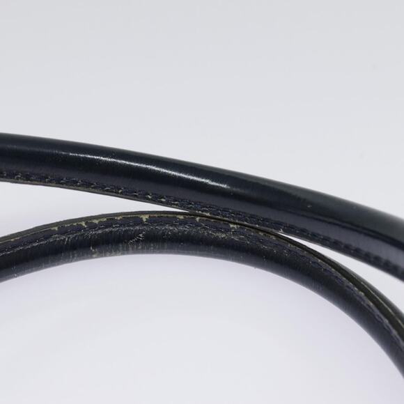 DIOR Trotter Canvas Hand Bag Navy Gold - Picture 8 of 12